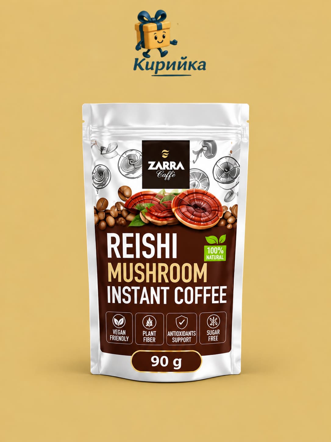 Zarra Caffè Reishi Mushroom Instant Coffee 90 г 90g